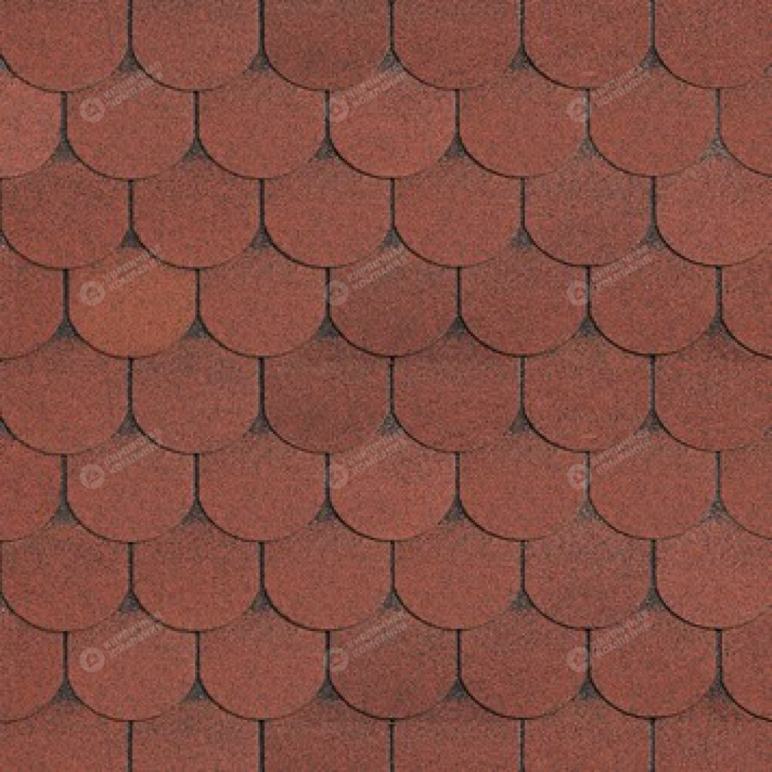 Гибкая черепица Шинглас серия Классик Танго цвет Красный