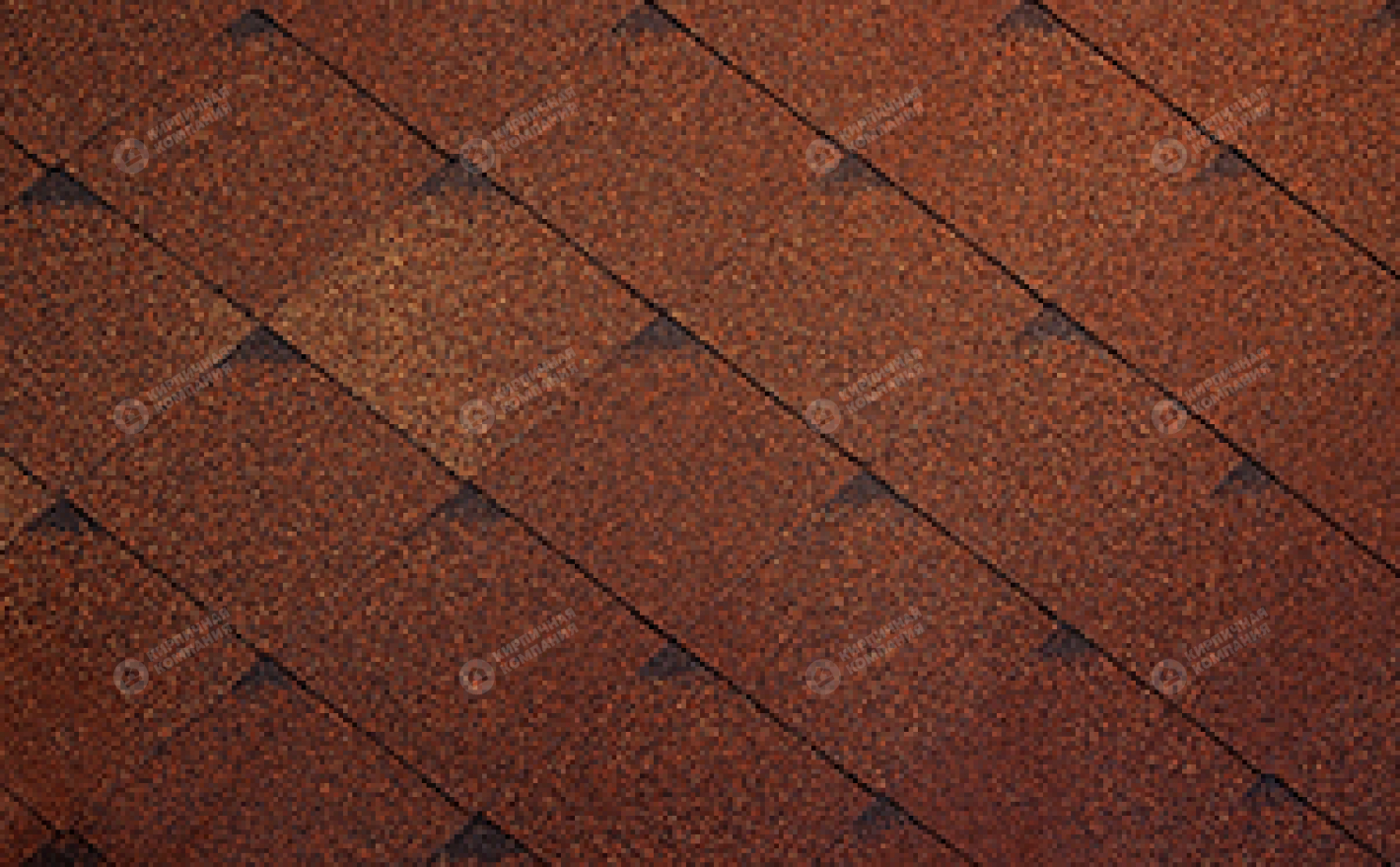 Гибкая черепица рядовая RUFLEX Briss Огненная корица