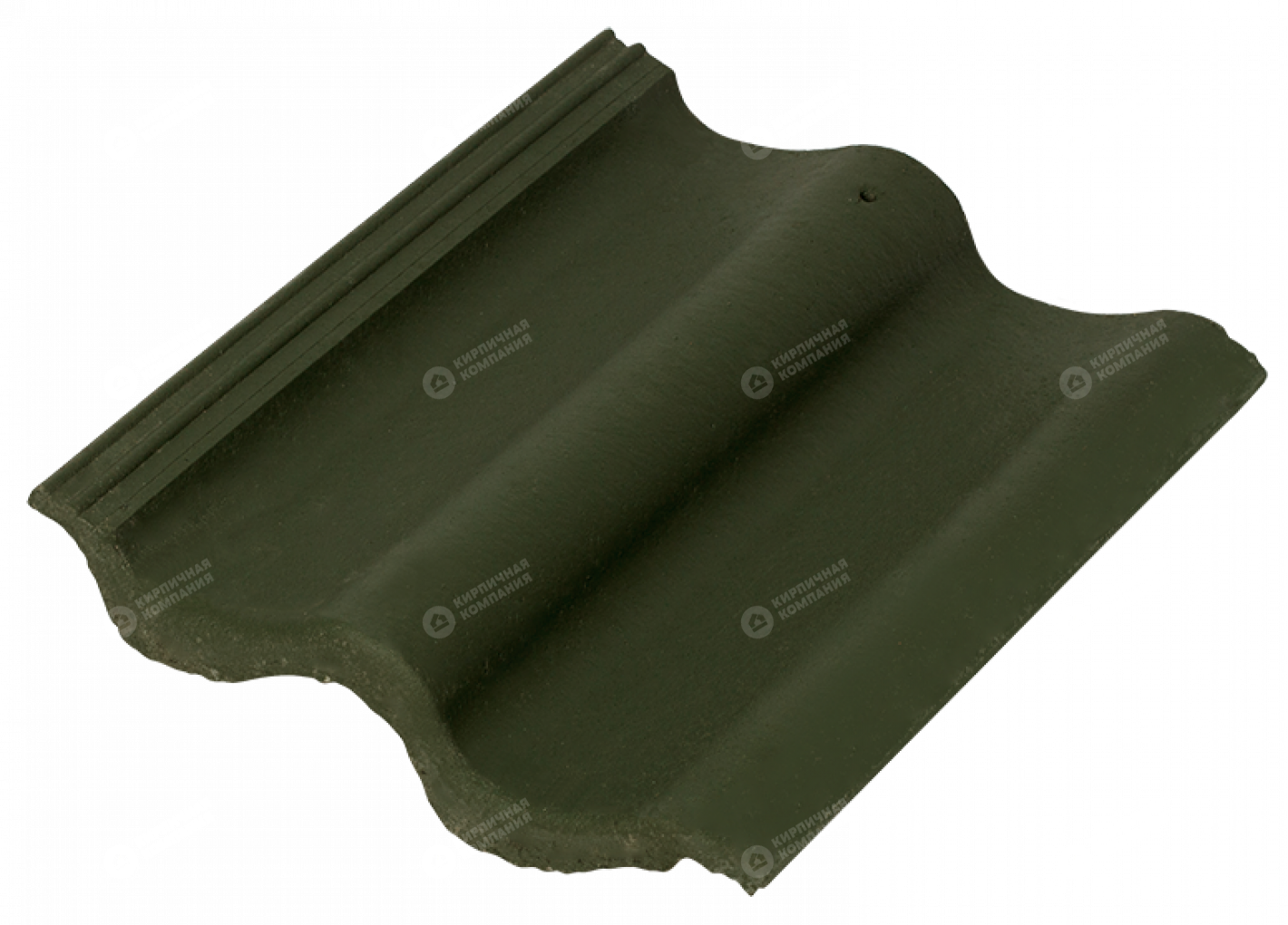 Цементно-песчаная черепица Sea Wave зеленый