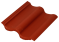 Цементно-песчаная черепица Sea Wave красный