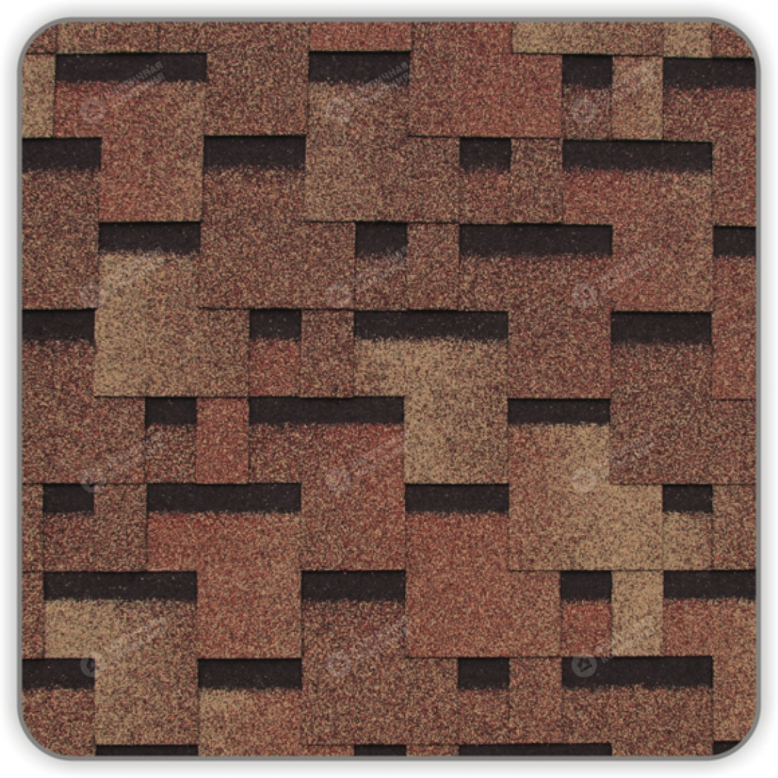 Гибкая черепица Docke Генуя цвет Амаретто