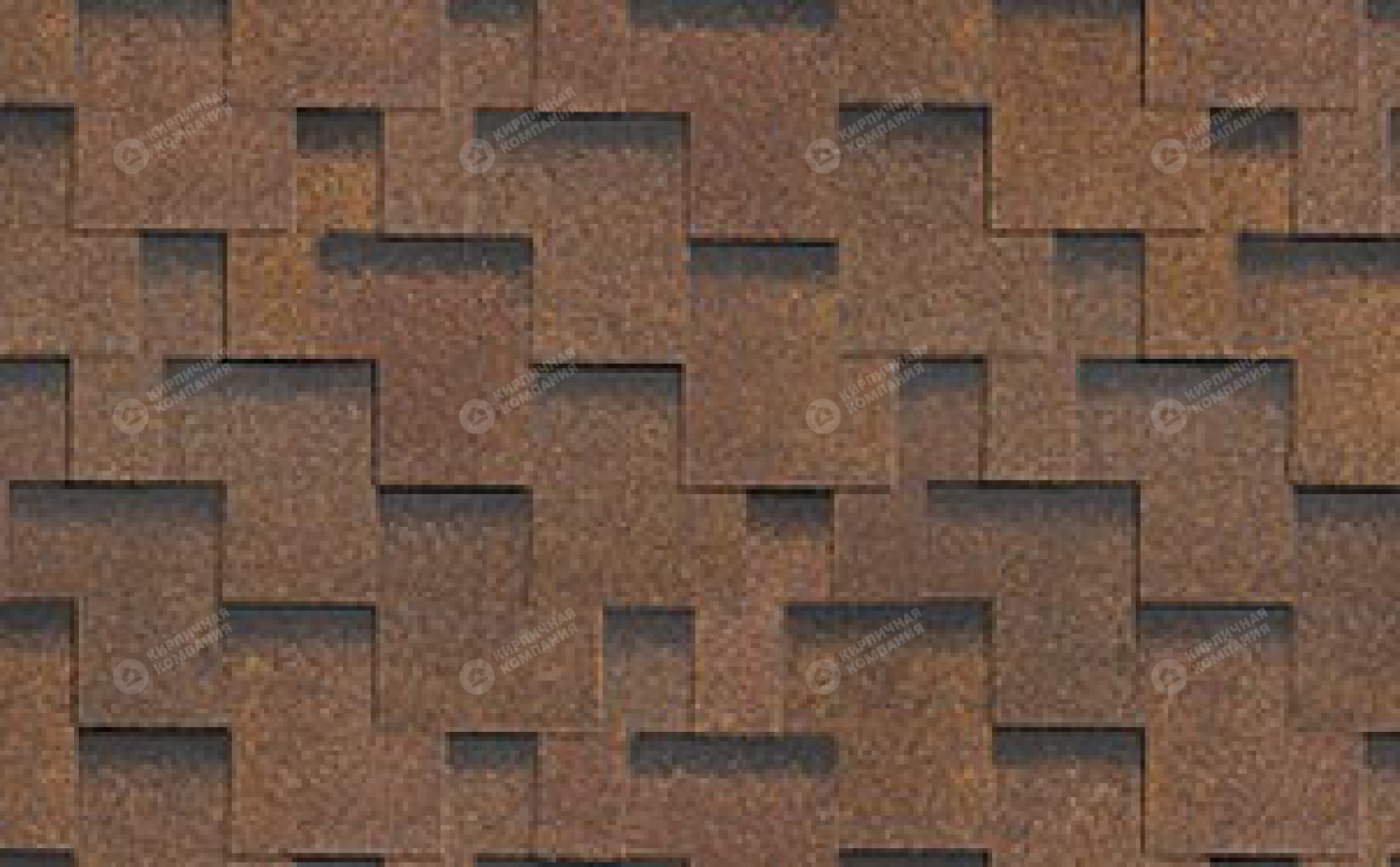 Гибкая черепица Шинглас серия Классик Аккорд цвет Коричневый