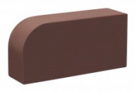 Кирпич облицовочный радиусный Темный шоколад Гладкий R60 одинарный полнотелый